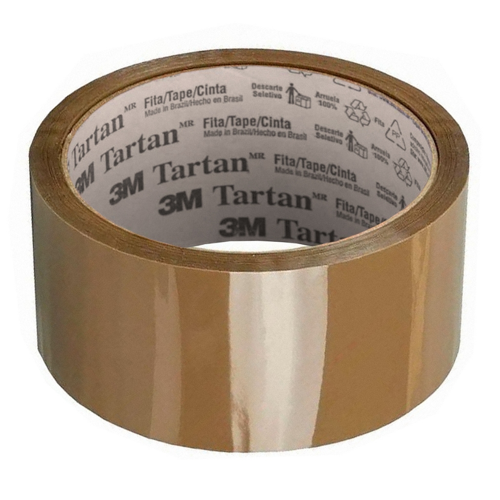Fita Adesiva 3M Marrom 45 Metros x 45mm para Empacotamento Uso Geral em Oferta na Shopee