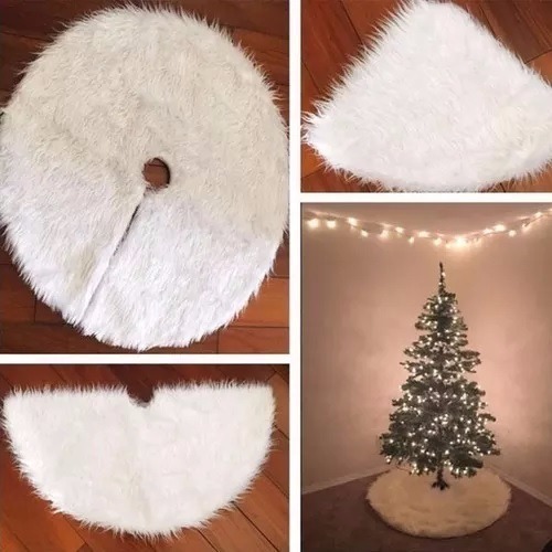 Saia Para Arvore Natal Pelúcia 50cm Decoração De Natal