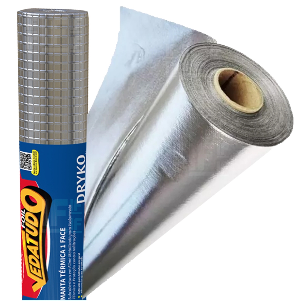 Manta Térmica, Aluminizada Drykofoil 120cm X 5m² Telhados - Home & Living
