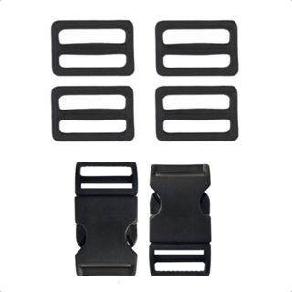 Kit 2 Fechos Engate Rápido 25mm Com 4 Reguladores Artesanato em Oferta na Shopee