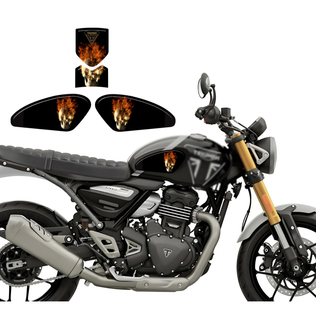 Adesivo Protetor Tanque Lateral M05 Moto Triumph Speed 400