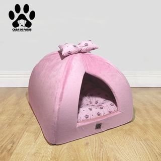 Cama Toca para Gato ou Cachorro Pequeno - almofada dupla face removivel