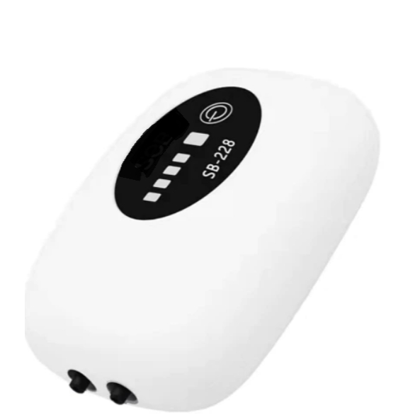 Bomba de Ar de Aquário Sahara SB-228 Usb Bomba de Oxigênio com Bateria de Emergência Recarregável 2 Saídas em Oferta na Shopee