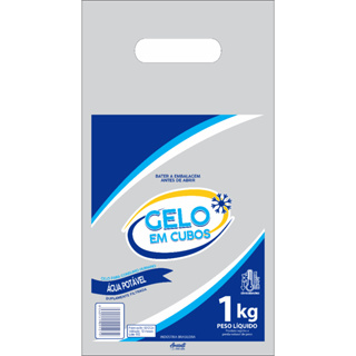 Saco Para Gelo em Cubo Universal 1KG c/Alça 500unid em Oferta na Shopee