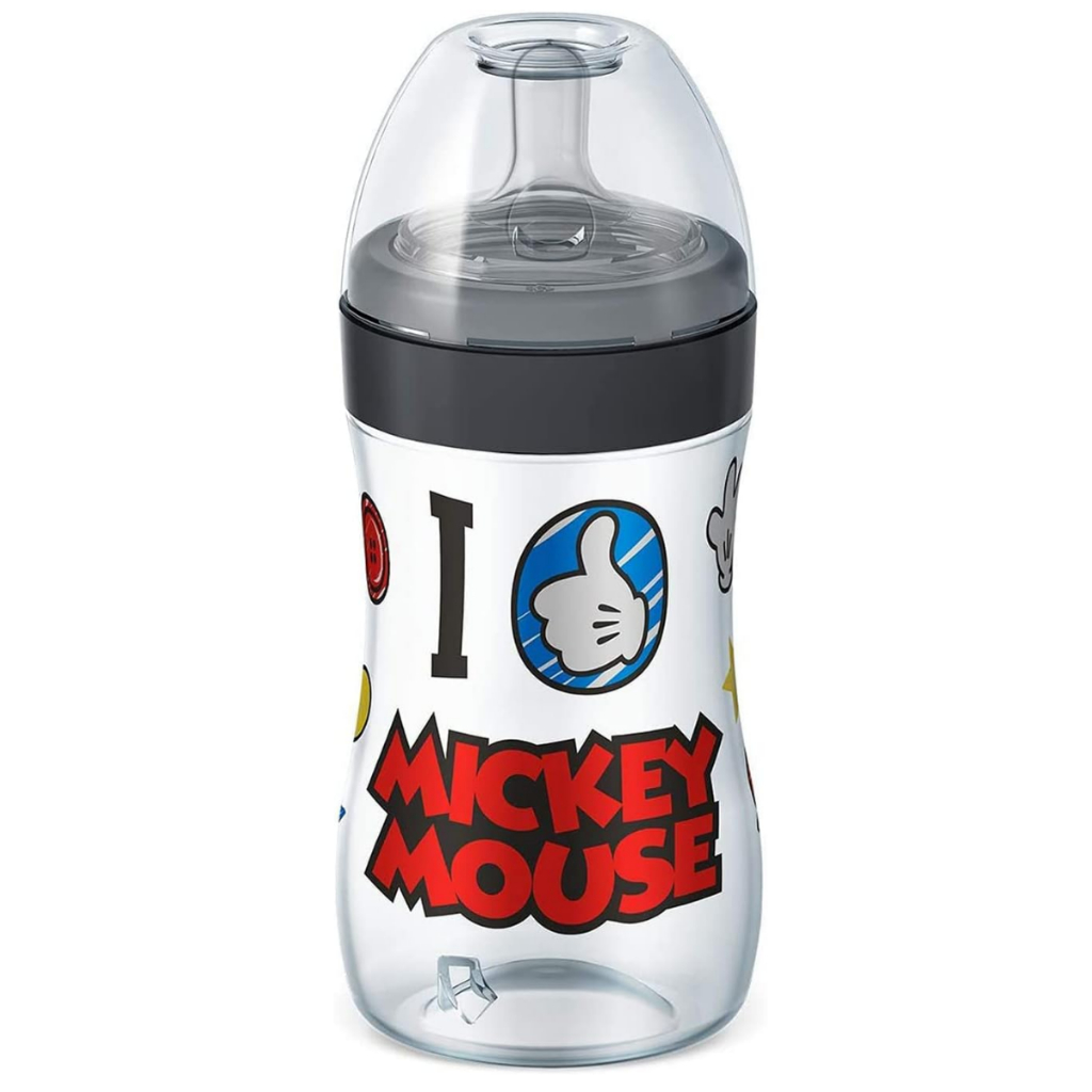 Mamadeira Antivazamento Super Evolution Lillo 300 mL Bico Reto Mickey +6 meses Tamanho 2 em Oferta na Shopee