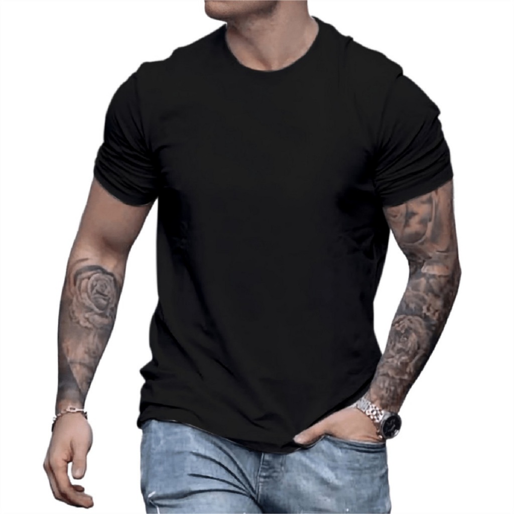Camiseta Masculina Lisa Confortável 100% Algodão Premium Promoção Camisa Unisex Envio Imediato