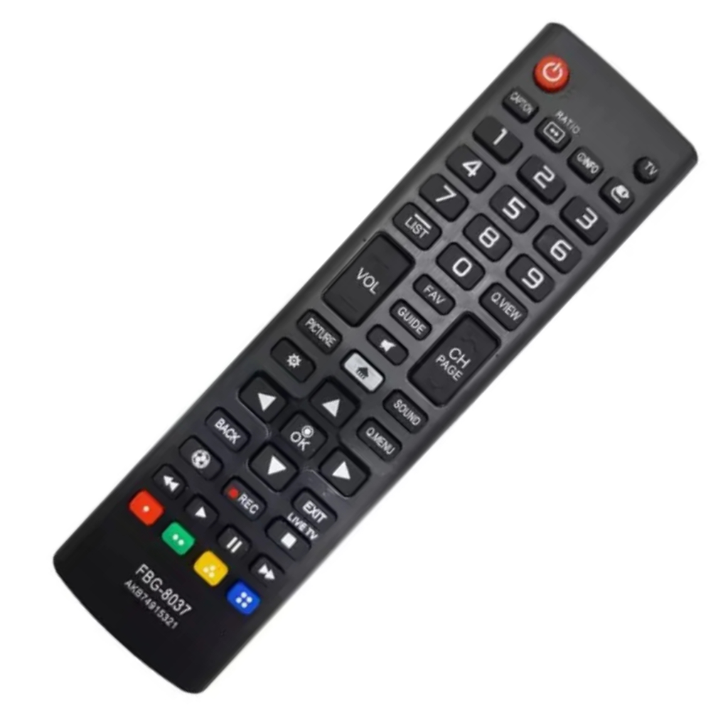 Controle Remoto Compativel com TV LG Ratio Smart AKB74915321 Função Futebol FBG- 8037