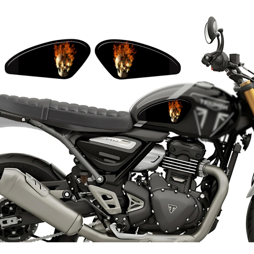 Adesivo Protetor Lateral Tanque M02 Moto Triumph Speed 400