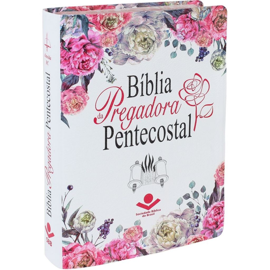 Bíblia Grande da Pregadora Pentecostal - ARC - Capa Flores