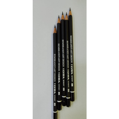 Imagem LÁPIS DE DESENHO LINHA PROFISSIONAL REMBRANDT ALEMÃO LYRA KIT 05 UNIDADES 8 B