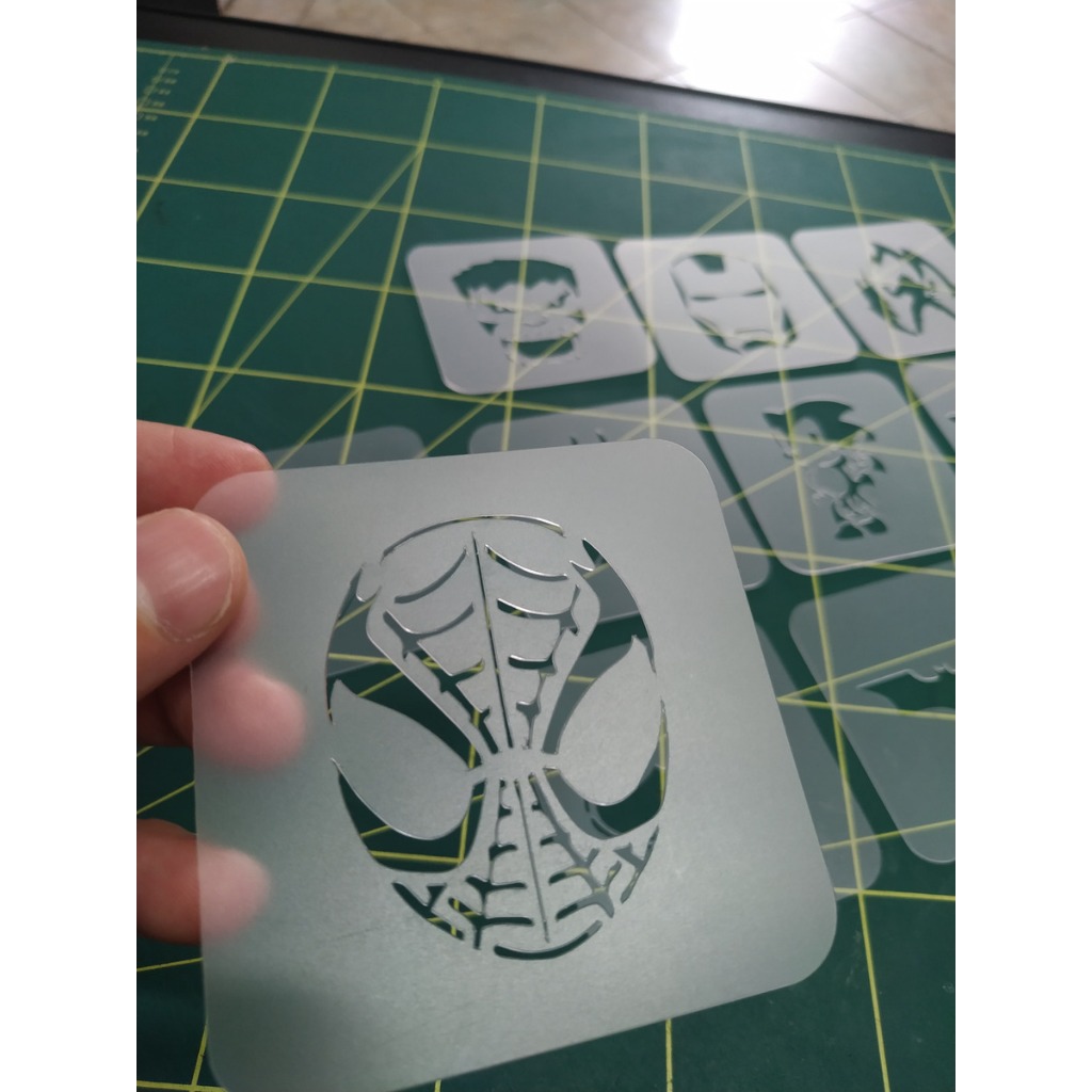 Stencils Personagens Infantis Kit com 15  Moldes 8x8cm em Oferta na Shopee