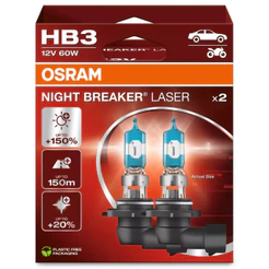 Par Lâmpada Osram Night Breaker Laser Hb3 150% + Luz 60w/12v