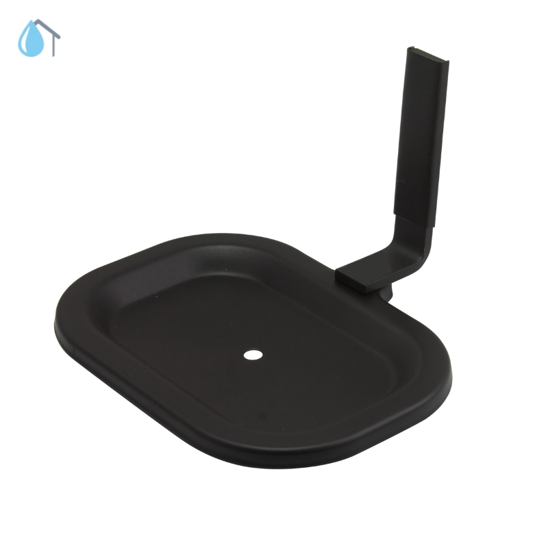 Saboneteira Porta Sabonete  Para Banheiro Preto Fosco Stander Square Alumínio 2226
