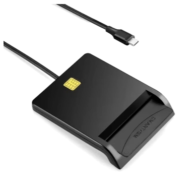 Leitor de Cartão Smart Card USB para Certificado Digital CPF CNPJ OAB Plug and Play