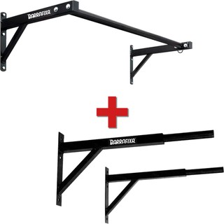 Barra Fixa Pull-up Para Musculação + Paralela Dip De Parede