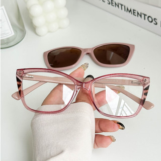 MELINDA MODA Oculos De Grau Feminino Lipon 2em e 1 Armação+Sol Pequeno 0179 em Oferta na Shopee