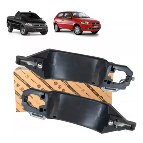 Par Base Suporte Maçaneta Diant Palio Strada 2porta Original em Oferta na Shopee