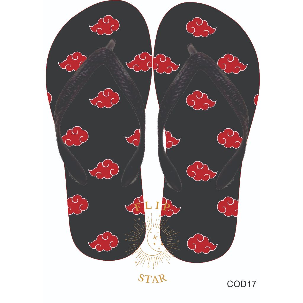 Chinelo Naruto Akatsuki - Estampas Variadas | Tamanhos Adulto e Infantil