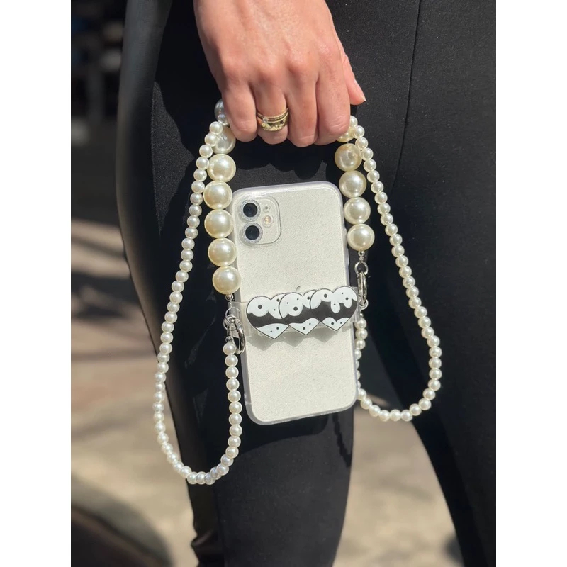 Cordão com suporte para celular  estampa aleatório cordão para pescoço mimo