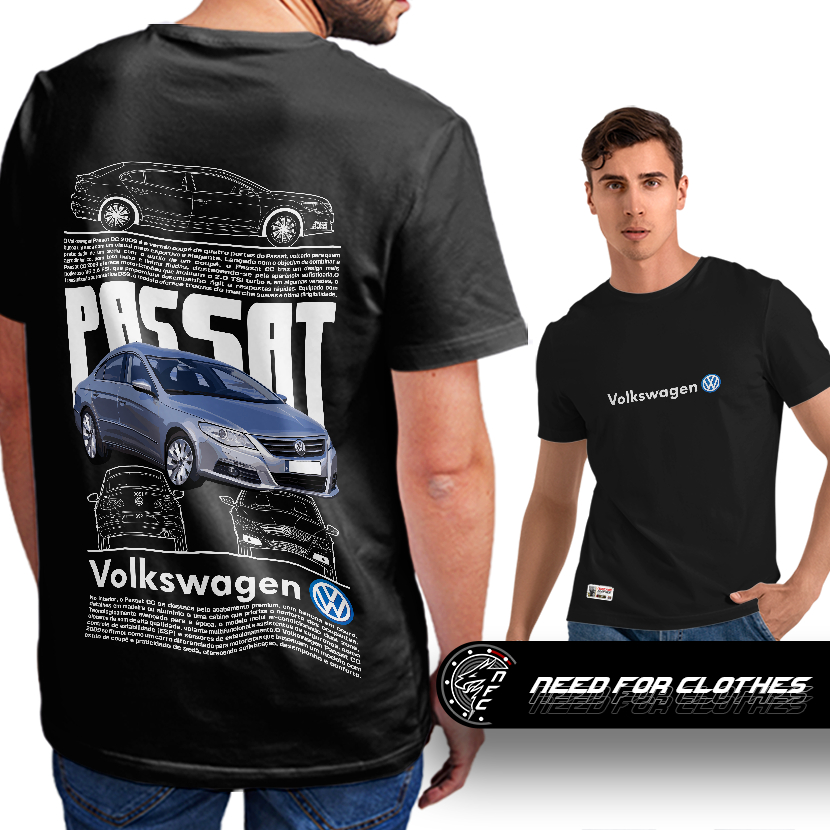 Camiseta Volkswagen Passat CC 2009, Design Esportivo, Elegância e Conforto, Algodão