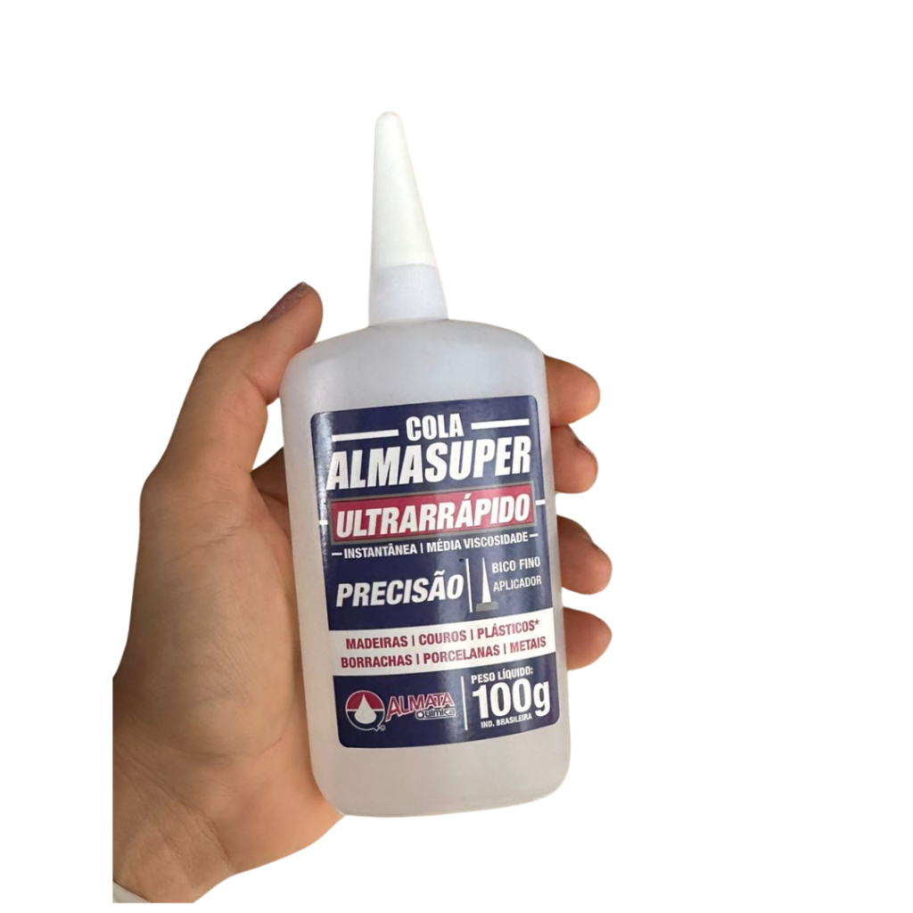Cola Bico Fino Precisão Instantânea Almasuper  100g Adesiva Ultrarrápida em Oferta na Shopee