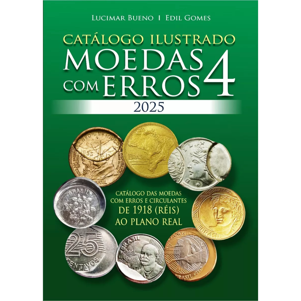 Catálogo Moedas Com Erros 2025 (4a Ed.) - Edil Gomes - Lucimar em Oferta na Shopee