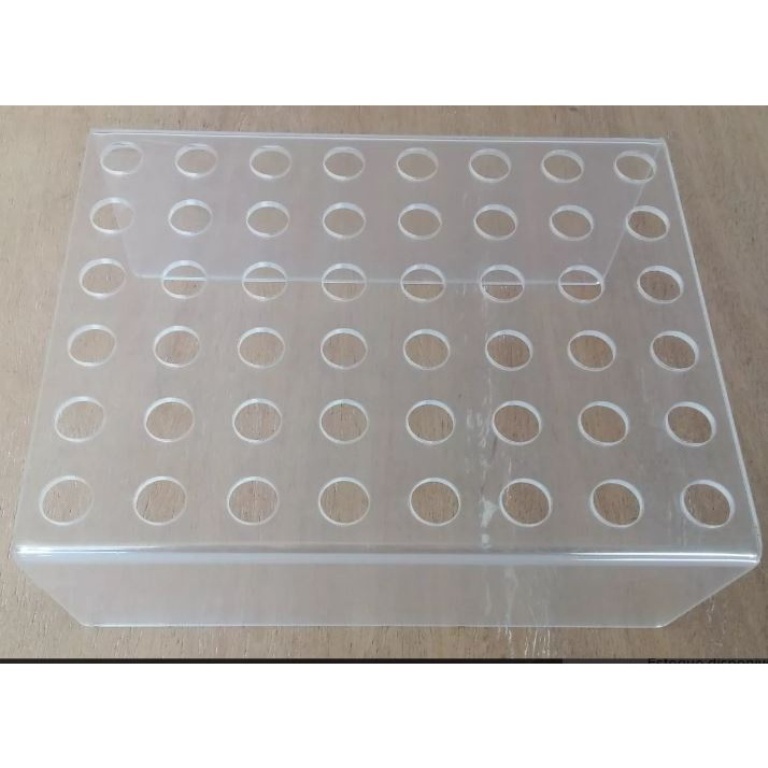 Suporte Cones Sorvete Canudos Folhado 48 Furos De 2,5cm