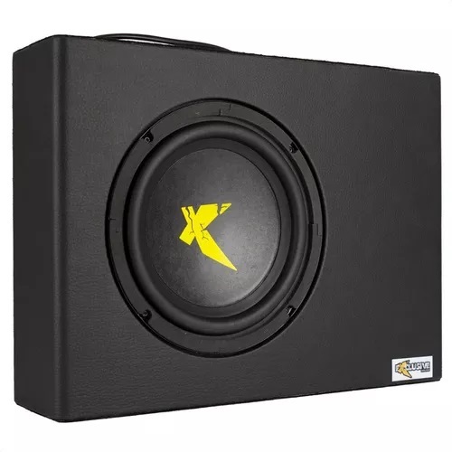 Caixa Slim Amplificada Dutada 200w Rms Xc200 Exclusive 8 Pol