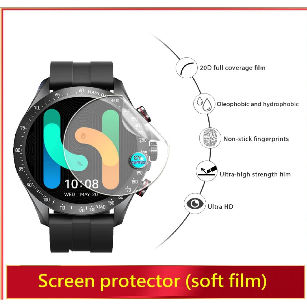Película De Nano Gel Para Smartwatch Relogio haylou Solar Pro / Solar Neo