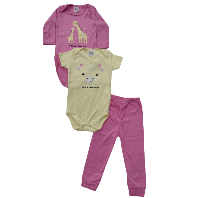 Kit 15 Peças Body curto longo e mijão Bebê menino menina sortidos tamanhos P M G GG — imagem 2 de 2