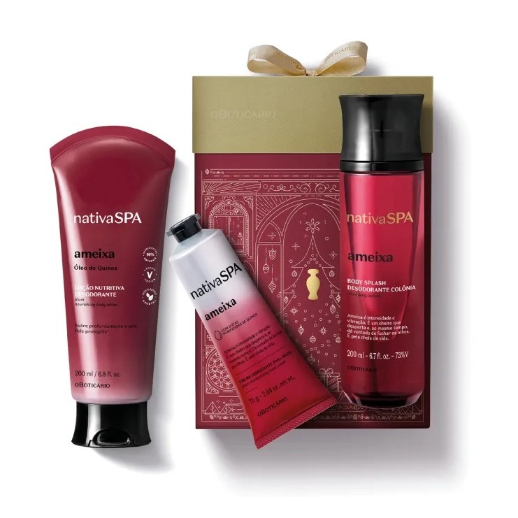 Kit Presente Natal Nativa Spa Ameixa (3 itens)