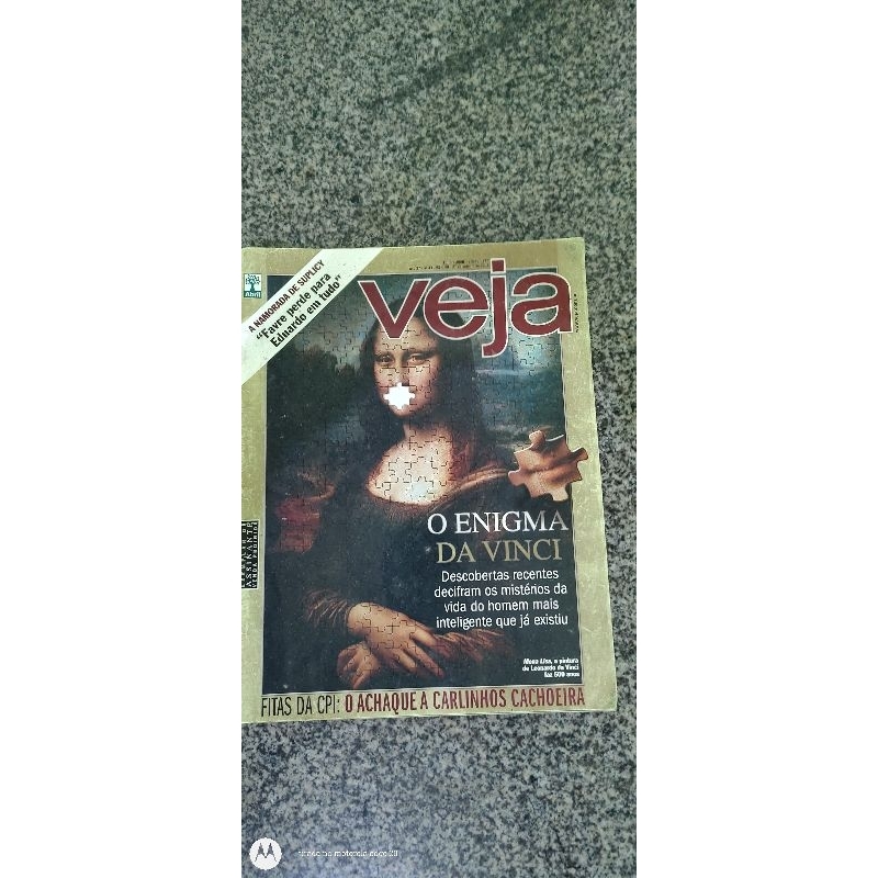 revista Veja o enigma da Vinci.