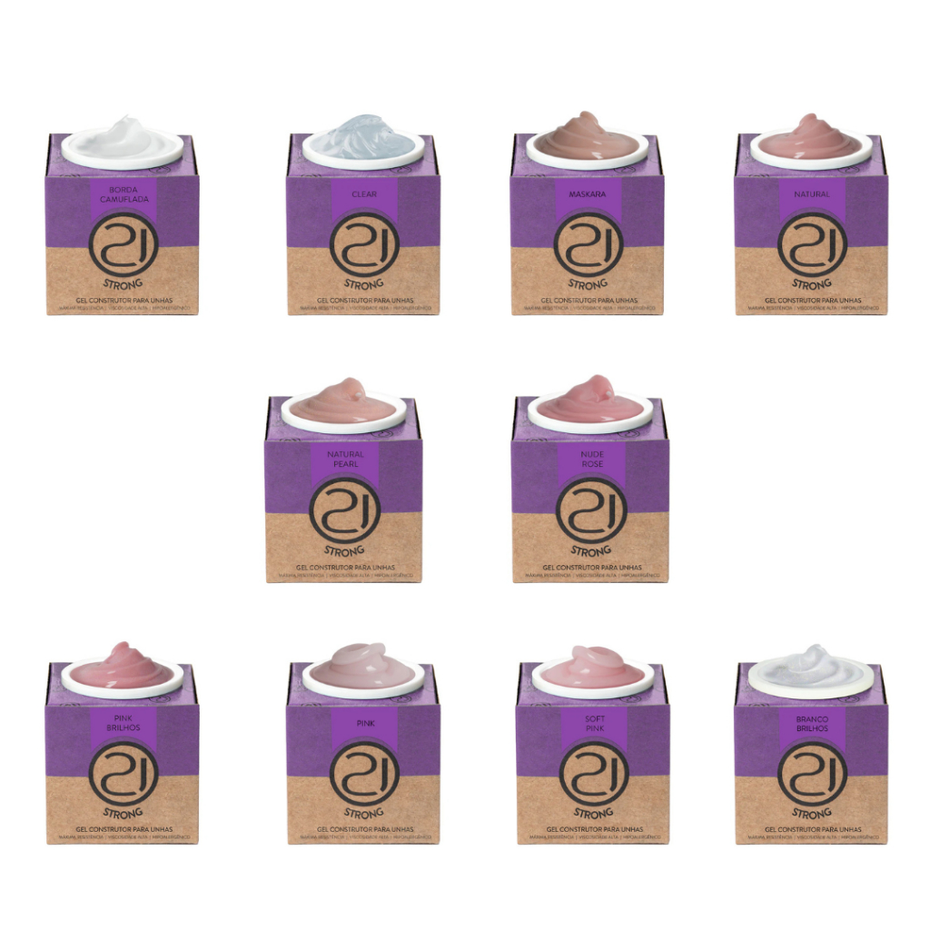 Ecoline Gel Strong Nails 21 16g em Oferta na Shopee