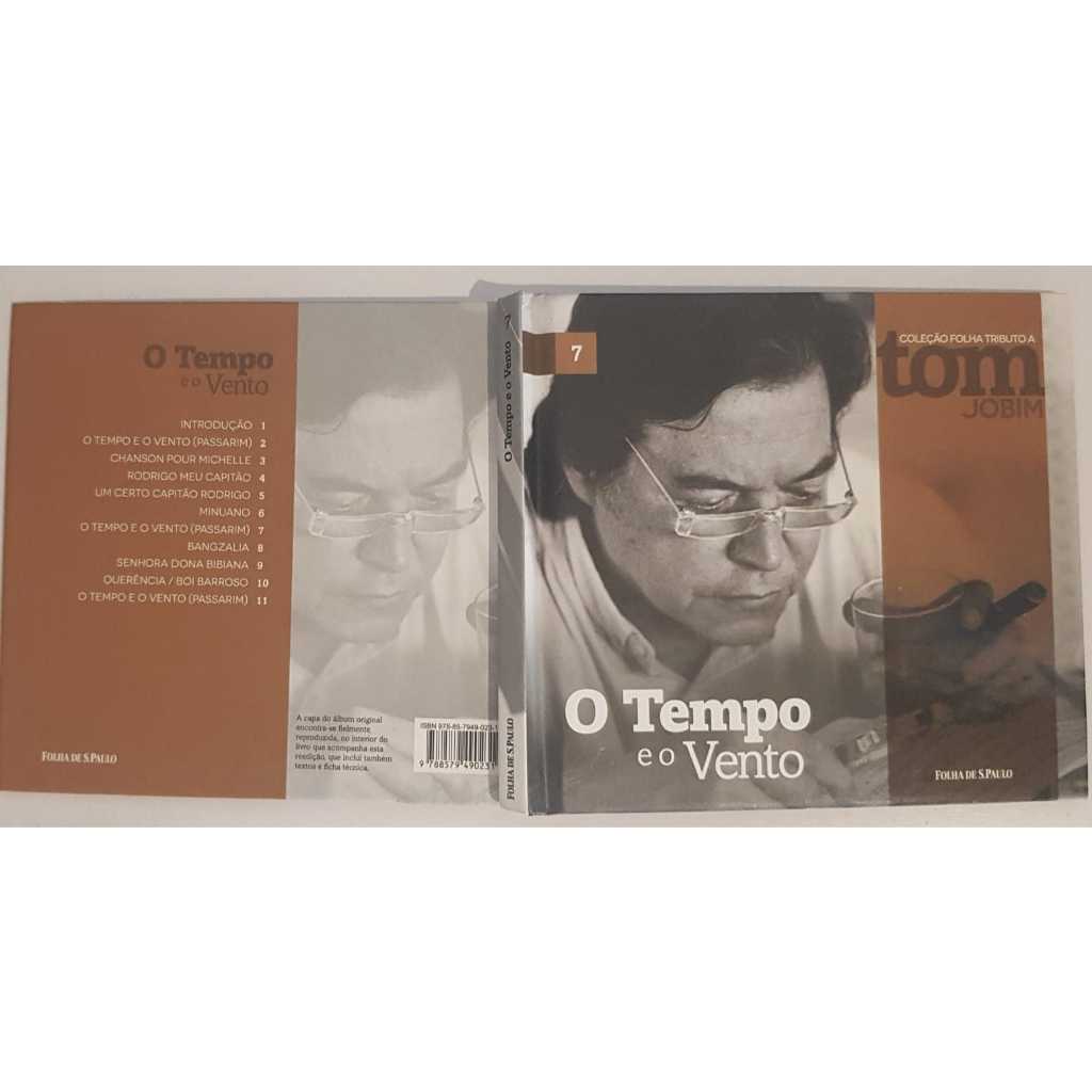CD Coleção Folha Tributo A Tom Jobim O Tempo e o Vento 7