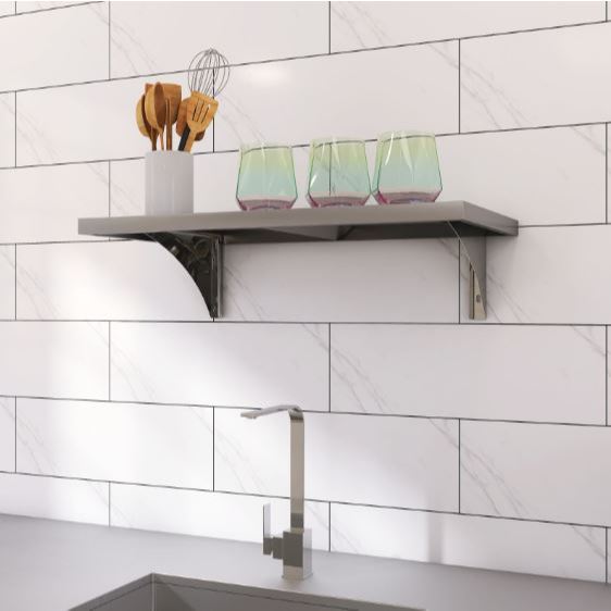 Prateleira Inox 430- Suspensa- Utilidades