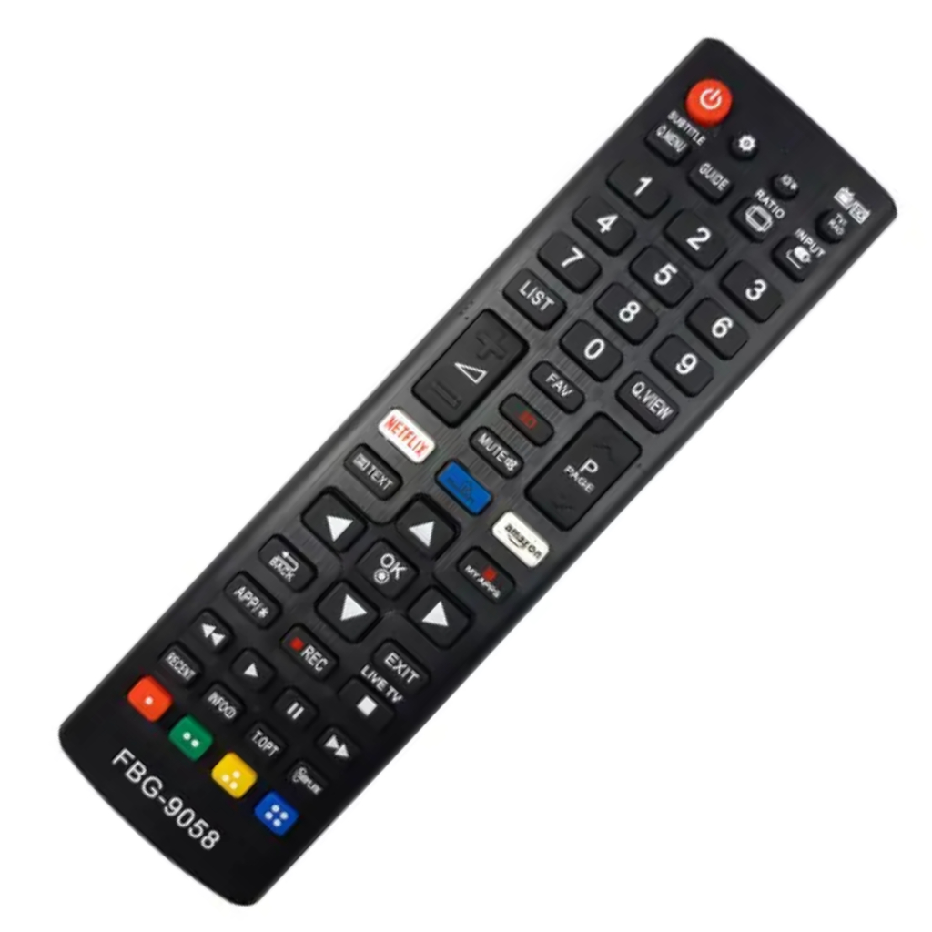 Controle Remoto Compativel com TV LG Smart LED / LCD 3D Netflix Amazon FBG- 9058