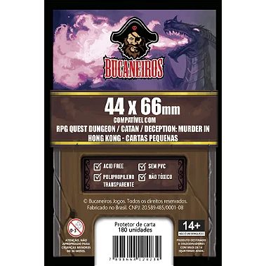Sleeve Customizado para RPG Quest Dungeon / CATAN / Deception: Murder in Hong Kong - Cartas Pequenas (44 x 66) em Oferta na Shopee