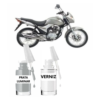 Tinta Tira Risco Moto Honda Prata Luminar - Cód. NH455M em Oferta na Shopee