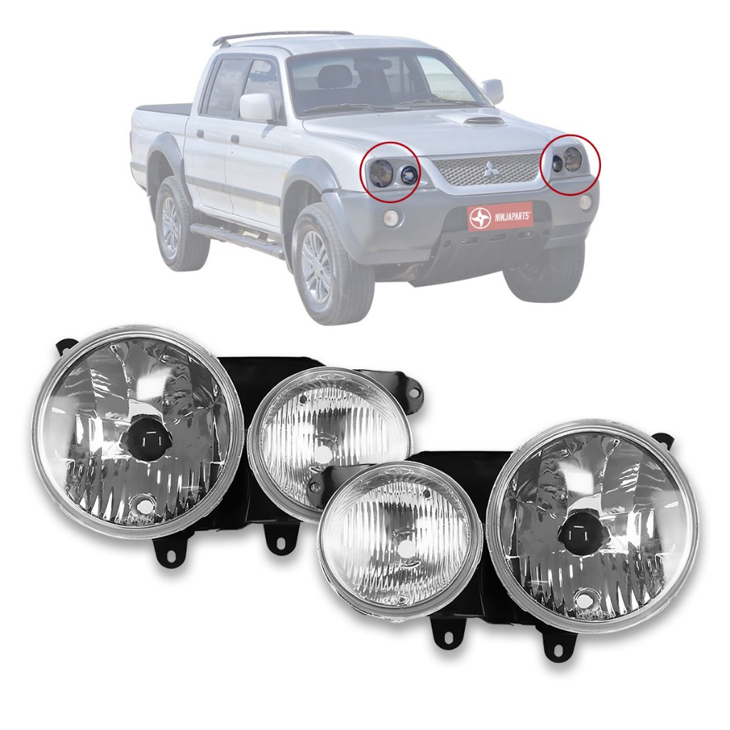 Par Farol Duplo L200 Sport Outdoor Savana 2004 05 06 A 2012 em Oferta na Shopee