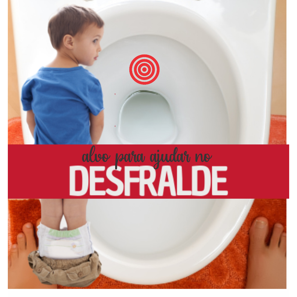 Kit 3 Adesivo Alvo Para Ajudar no Desfrade Menino - Mira Vaso Sanitario Para Xixi 5cm cada