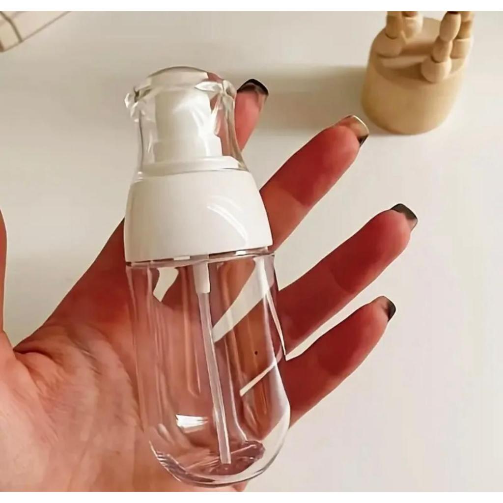 Kit com 3 Frascos De Spray Vazio De Plástico Mini Recipiente Vazio De Armazenamento Recarregáveis ACRILICO PREMIU 50ml