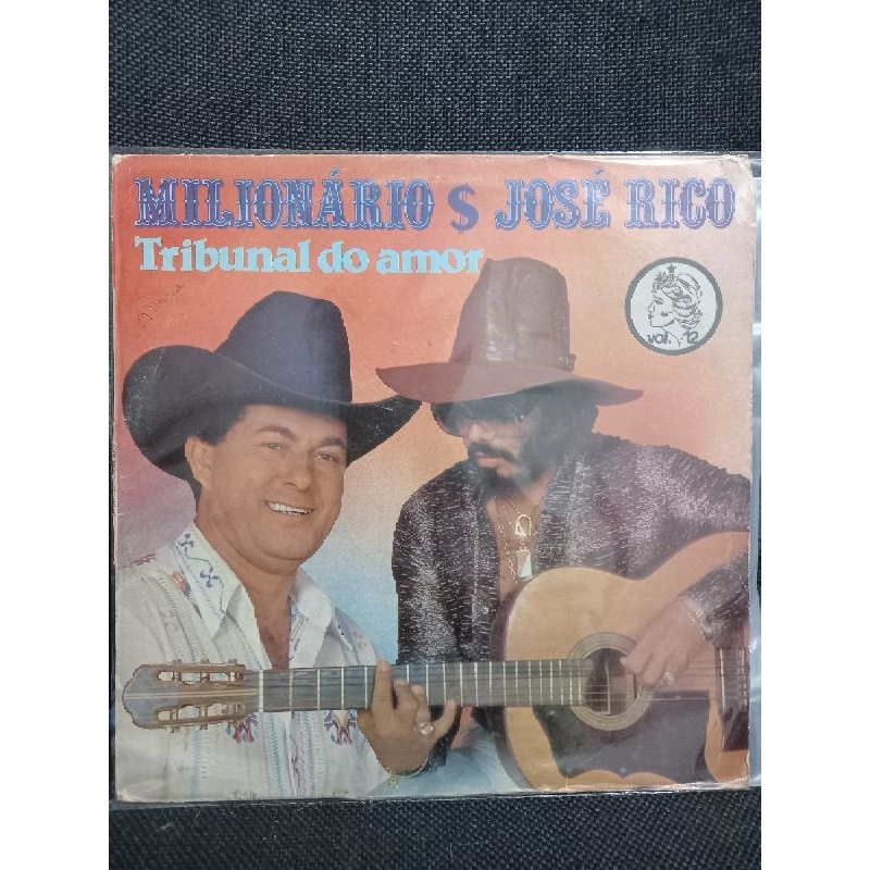 Lp Disco Vinil - Milionário e José Rico - Tribunal do Amor Vol.12