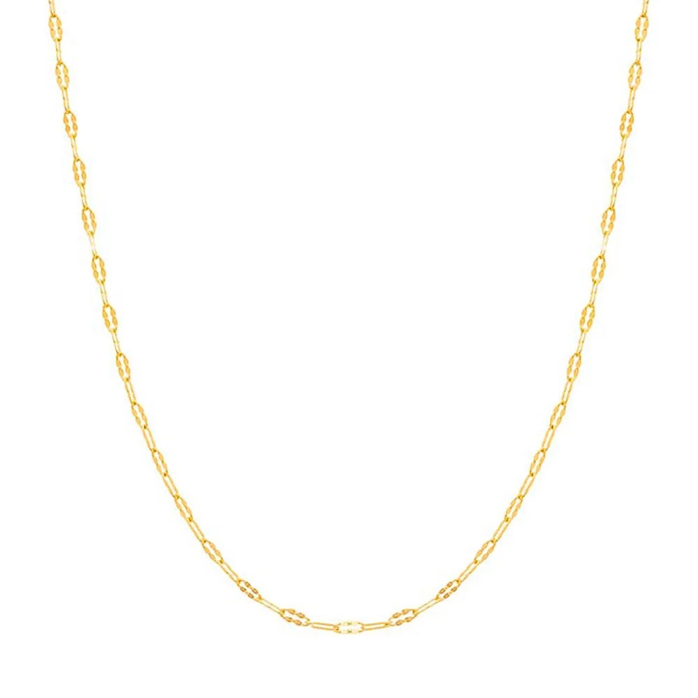 Cordão Corrente Rommanel Banhado Ouro 18k Feminino Navete 42cm 531297