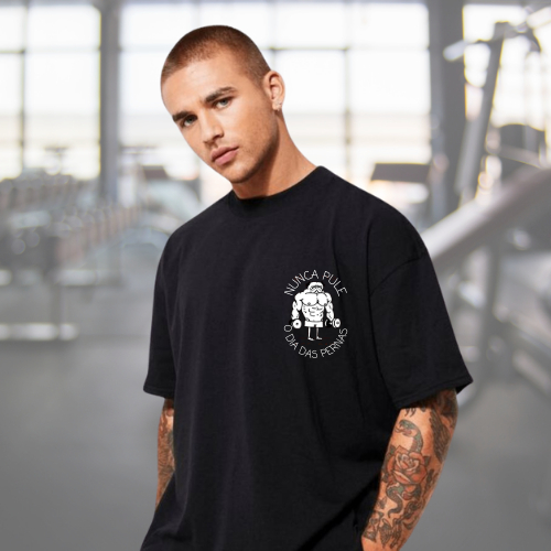 CAMISETA camisa Oversized Academia Gym TREINO blusa Estampada meme