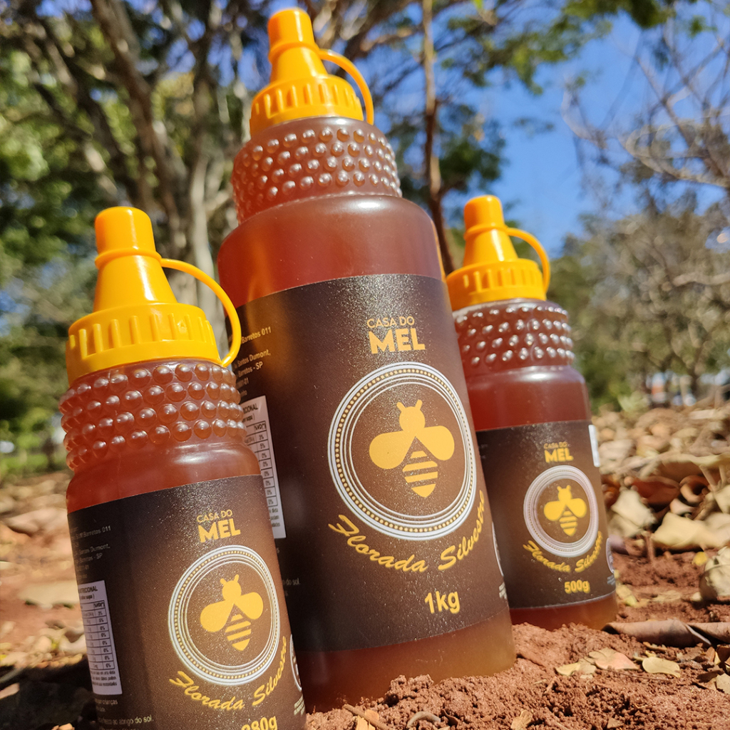 Mel 100% Puro Orgânico 1Kg Natural Florada Silvestre Promoção - Casa do Mel Barretos