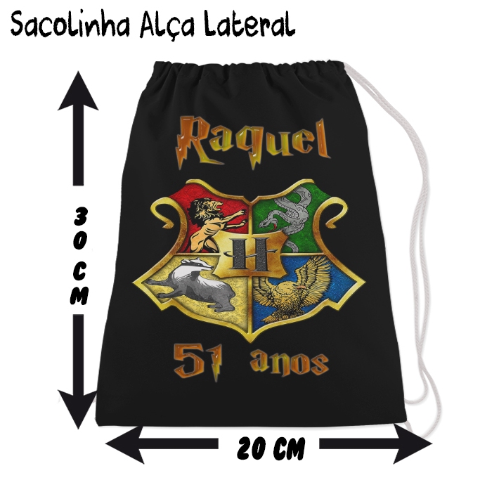 Kit Mochilinha Sacolinha Mochila Saco Sacochila Saquinho Lembrancinha Brinde Aniversario Personalizadas Harry Potter