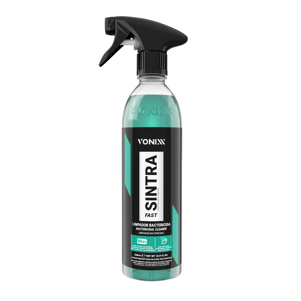 SINTRA FAST 500ML VONIXX Limpador Bactericida Vonixx Limpeza Interna de Veículos Painel, Couro, Carpetes