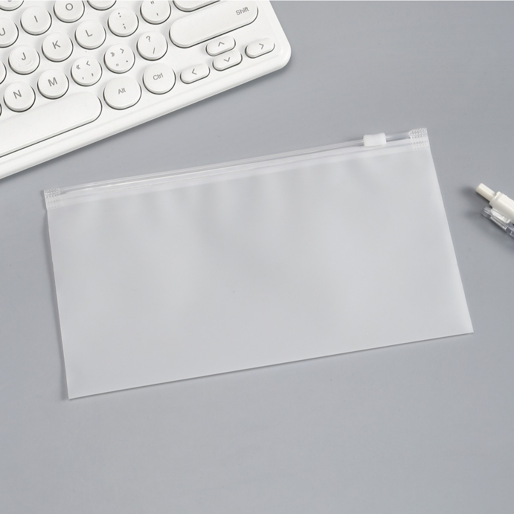 Estojo zip zap transparente e fosco multiuso com 10, 20 ou 50 unidades em Oferta na Shopee