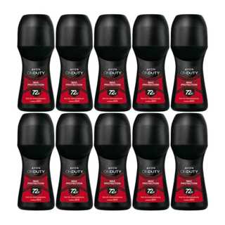 KIT COM 10 DESODORANTE ROLL-ON ONDUTY MAX PROTECTION MASCULINO - AVON em Oferta na Shopee