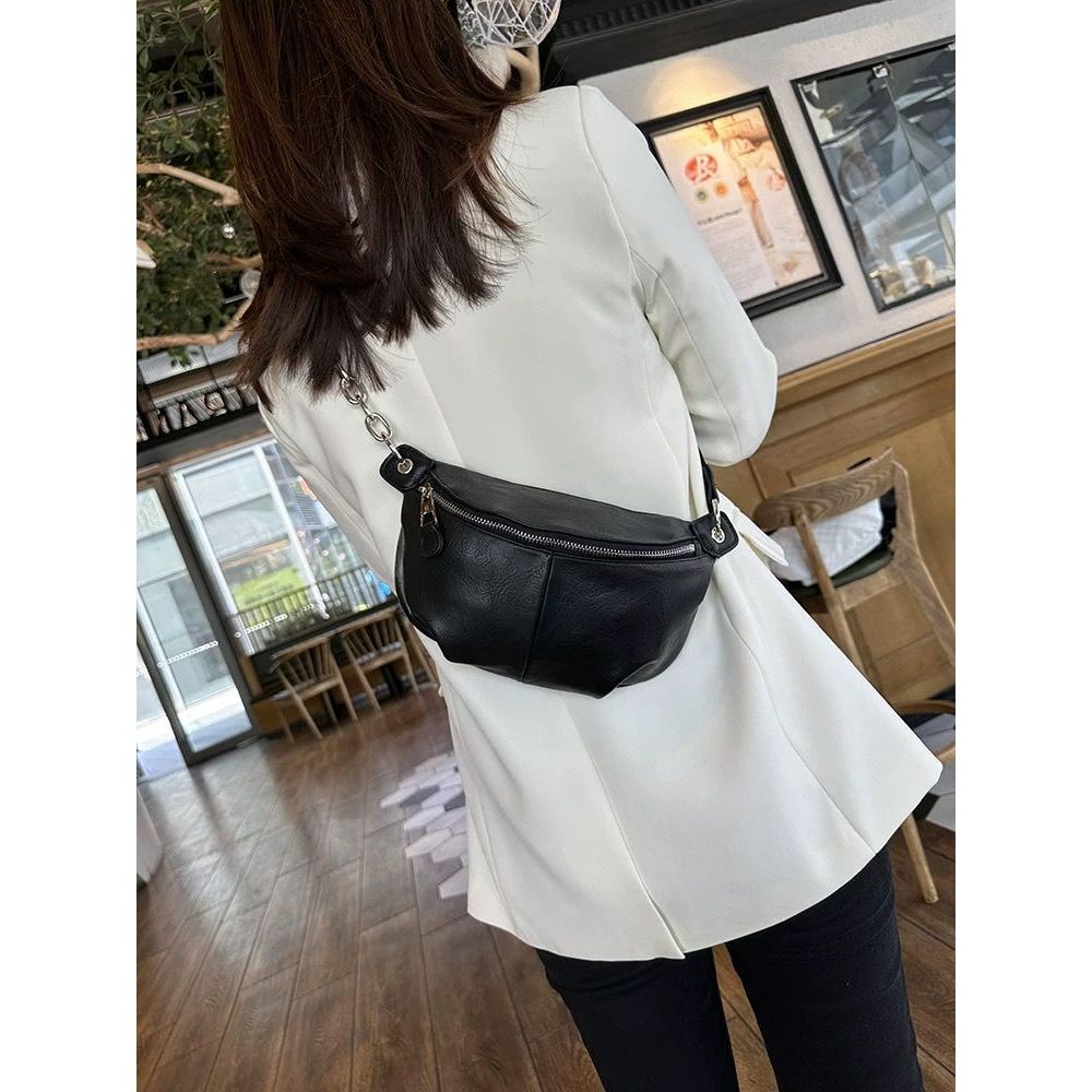 Bolsa Feminina Com Alça Lateral Transversal Corrente De Couro BT109 LING em Oferta na Shopee